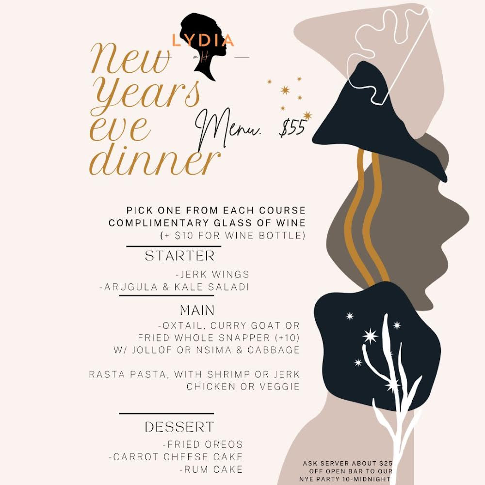 NYE 3 Course Dinner